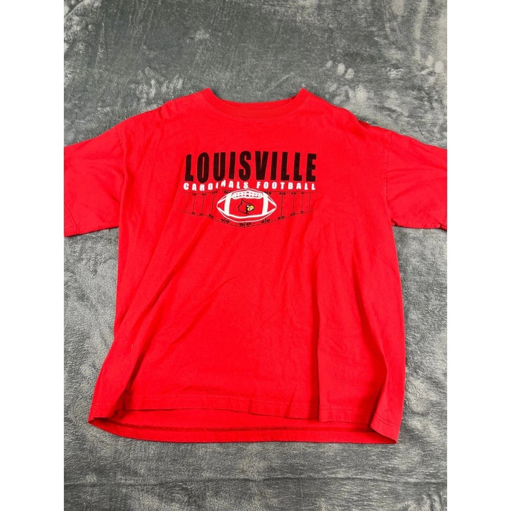 Louisville Cardinals Football NCAA Red T-shirt